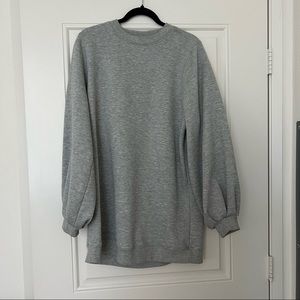 Lovers & Friends Jessa Sweatshirt Dress in Charcoal